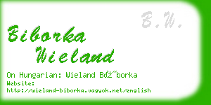 biborka wieland business card